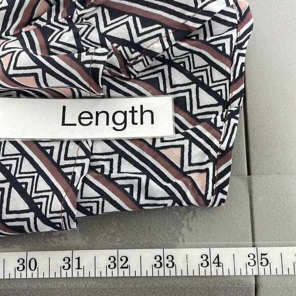 Dolce Vita Romper V-Neck Open Back Geometric Designs Black Pink Size Small S - Picture 13 of 16